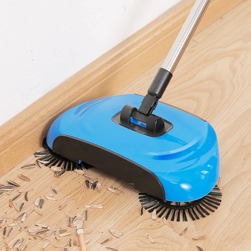 

Stainless Steel Sweeping Machine Push Type Hand Push Magic Broom Dustpan Handle Household Cleaning Package Hand Push Sweeper Mop