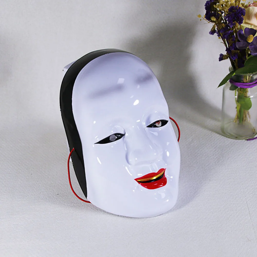 HOT Funny Noh Theater Ghost Face Mouth Women Men Cosplay Masks Masquerade Ball Party Adult 8-14 Children Xmas Halloween Mask |
