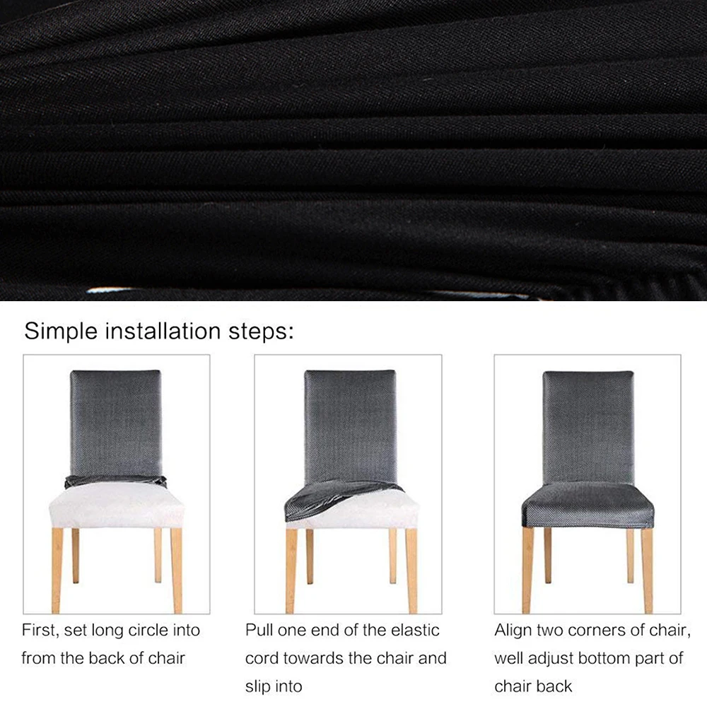 6 шт. эластичные Чехлы для обеденных стульев защита от пыли домашний декор