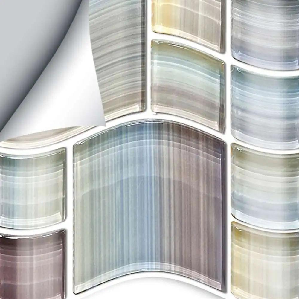 

25pcs 15x15cm Mosaic Style Balcony Wall Stickers PVC Tile Stickers Waterproof Self Adhesive Stickers Decorative