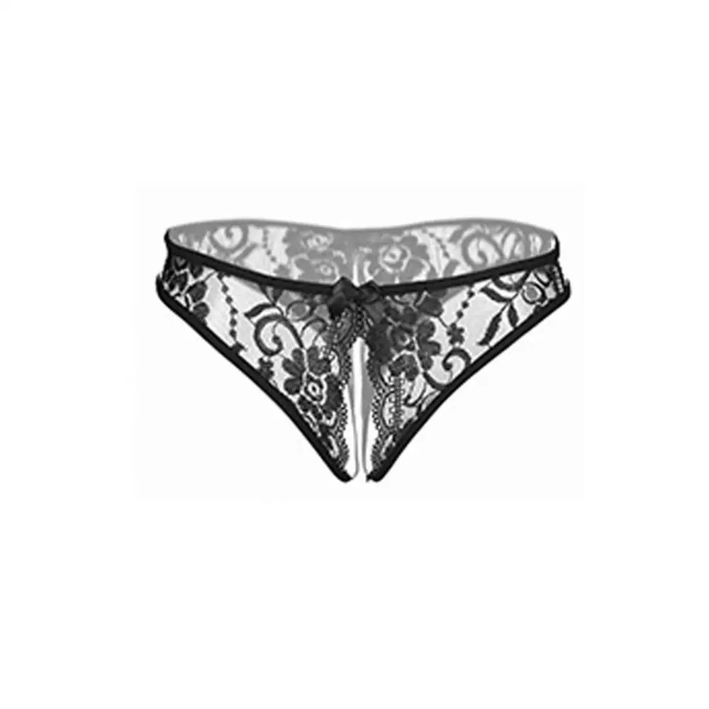 

Sexy Women Lace Soft See Through Crotchless Briefs G-string Underwear Gift and comfortable to wear for honeymoon