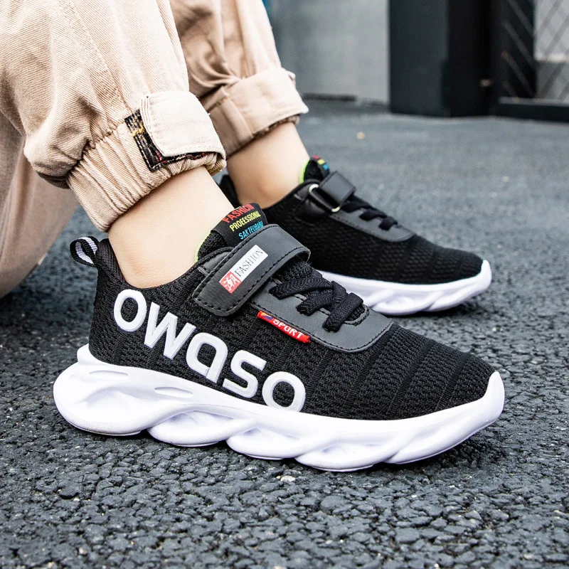 

Kids Sport Shoes for Boy Spring Running Sneakers Tenis Infantil Boys Basket Footwear White Black Breathable Casual Shoe