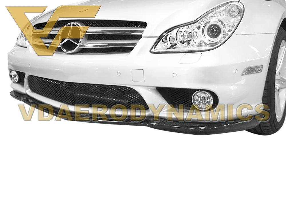 Подходит для Benz 08 10 W219 C219 CLS63 VAD E передний разделитель губ из углеродного