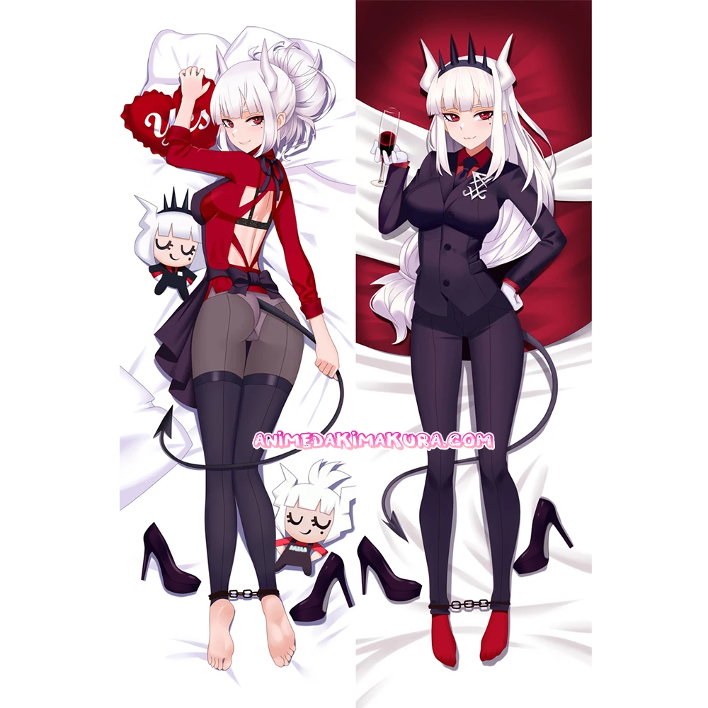 

Helltaker Lucifer Anime Girl Dakimakura Hugging Body Pillow Case Cover
