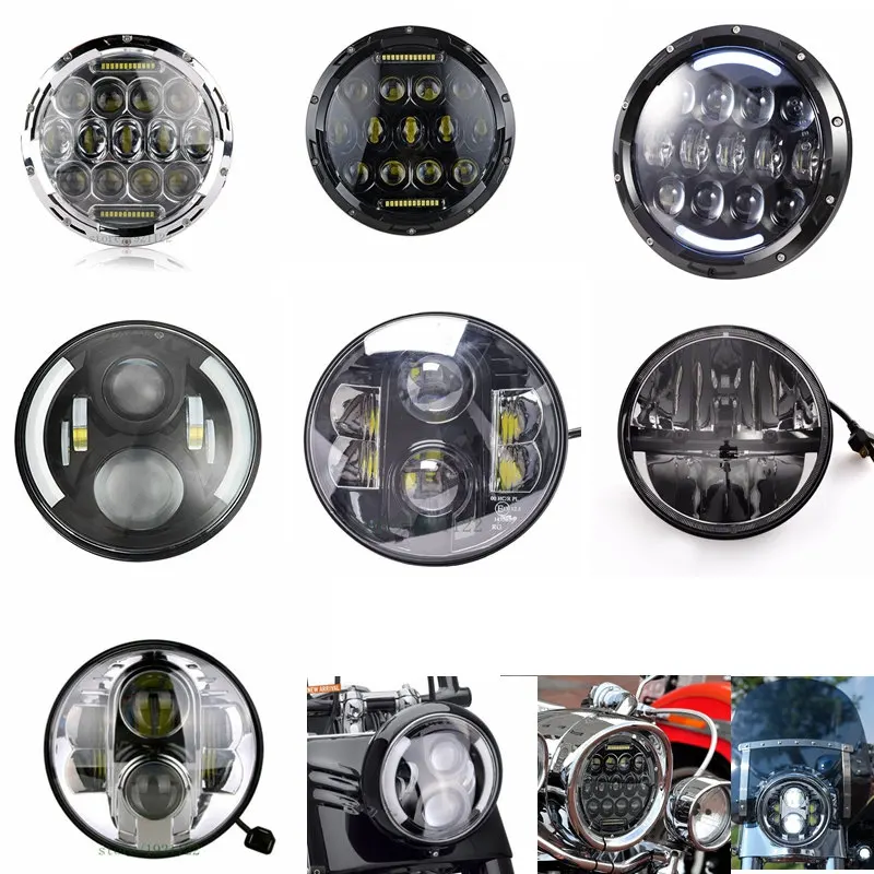 Аксессуары для мотоциклов налобный фонарь DRL Angel Eye с указателем поворота 7 дюймов