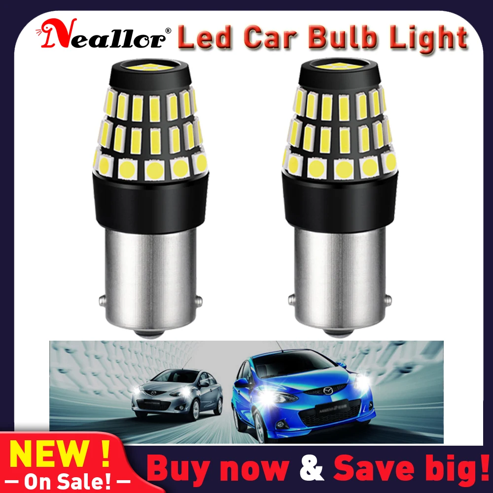 

2PCS 1156 BA15S P21W S25 7506 LED Bulbs High Power 4014SMD Super Bright 1200LM Replace For Car Reversing Light White Back Up 12v