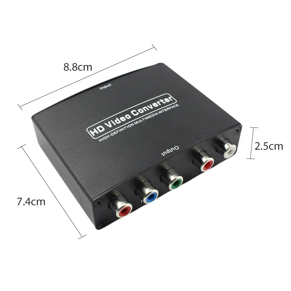 HDMI-совместим с HD 1080P 5 RCA RGB-компонентов YPbPr видео R/L аудиоадаптер | Электроника