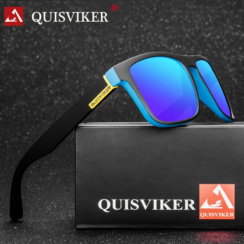 QUISVIKER, фирменный дизайн, поляризационные солнцезащитные очки для мужчин и женщин, для вождения, солнцезащитные очки, мужские очки с квадратной оправой, UV400, очки(без бумажной коробки