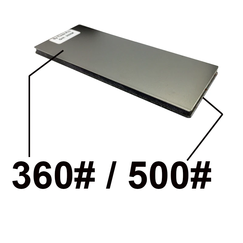 360 add 500 80-3000 зернистость " двухсторонний Алмазный точильный камень бар точильный камень Полировочный блок точилка для ножей деревянная Нескользящая основа - Color: 360 add 500