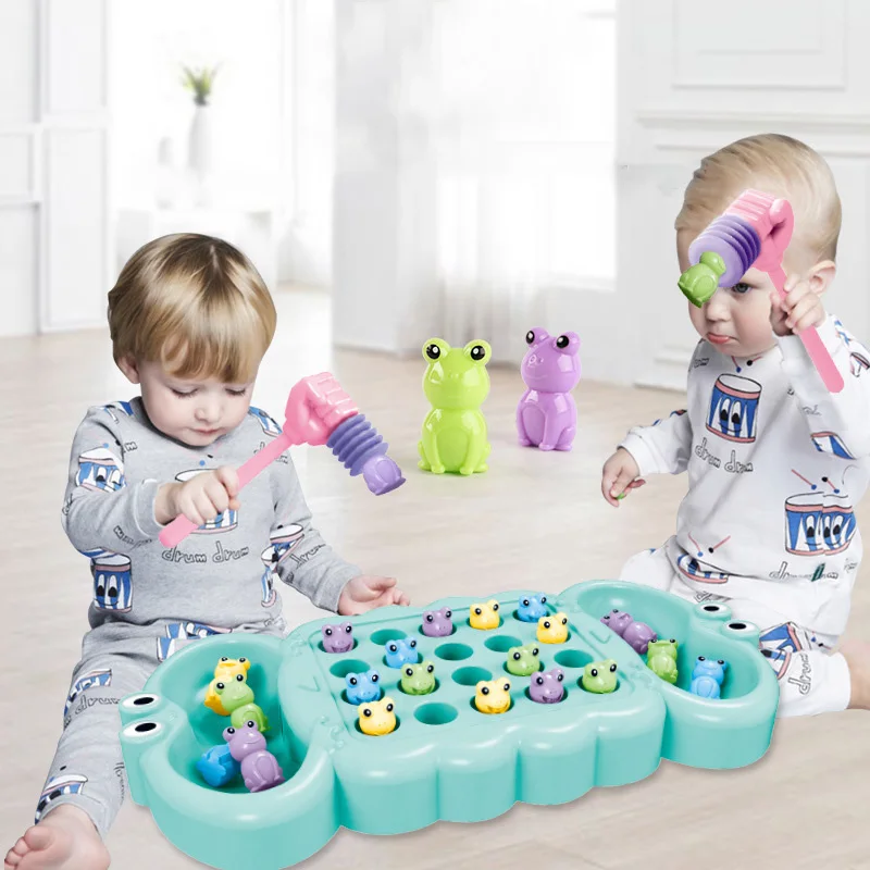 Горячая Распродажа Baby Catch Frog жадные бобы Раннее Обучение веселье головоломка