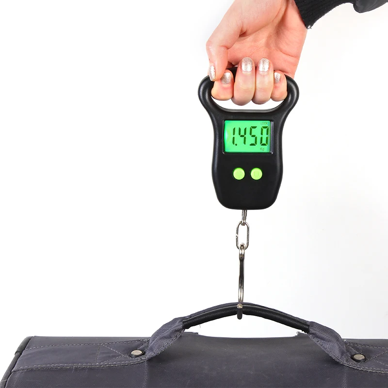 50 кг цифровые весы для рыбалки багажа Steelyard подвесные электронные кухонные