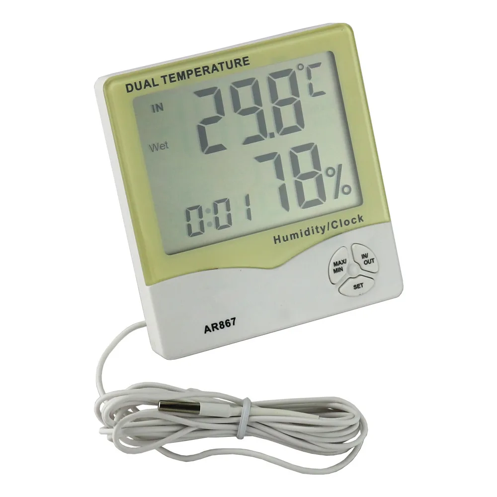 Цифровой гигрометр термометр измеритель влажности и температуры с ЖК