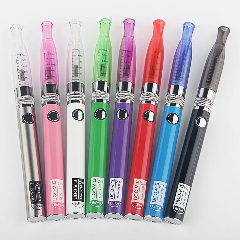

EGO gs H2 clearomizer e Electronic Cigarette GS h2 Kit 2.0ml Atomizer with ugo v II Battery Vaporizer Pen Starter ugo ego kit