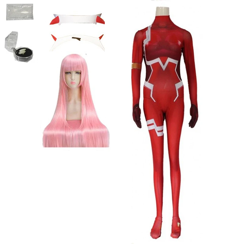 Darling в franxx 02 ноль два косплэй костюм для женщин Костюм Хэллоуина Нарядная одежда
