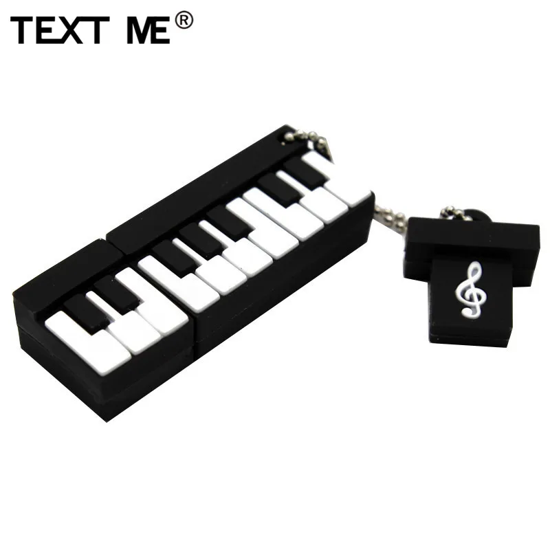 TEXT ME мультфильм usb 2,0 музыкальный инструмент пианино гитара Примечание скрипка 64 Гб USB флеш-накопитель 4 ГБ 8 ГБ 16 ГБ 32 ГБ U диск