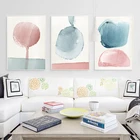 Абстрактные настенные картины на холсте, пастельные плакаты и принты, минималистичное художественное оформление на холсте, настенные картины, Декор для дома