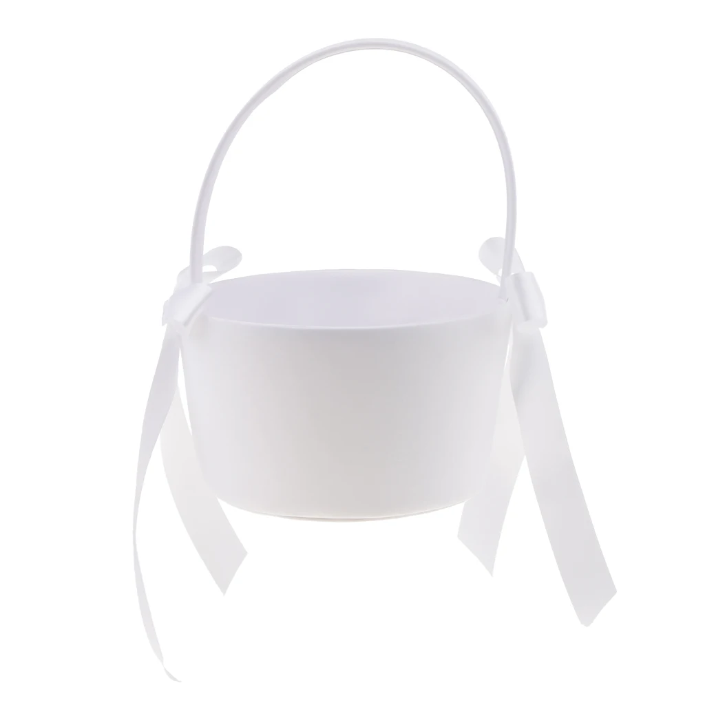 

Романтический бантик из ленты атласный для девочек в цветочек корзина Свадебная Приём вечерние Сделано в Китае "сделай сам"