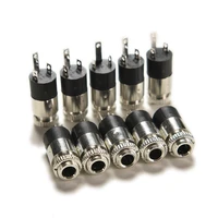 10pcs pj 392 3 pin 3 5mm stereo headphone audio video jack socket connector plug with nut for mobile phone mp3mp4 player