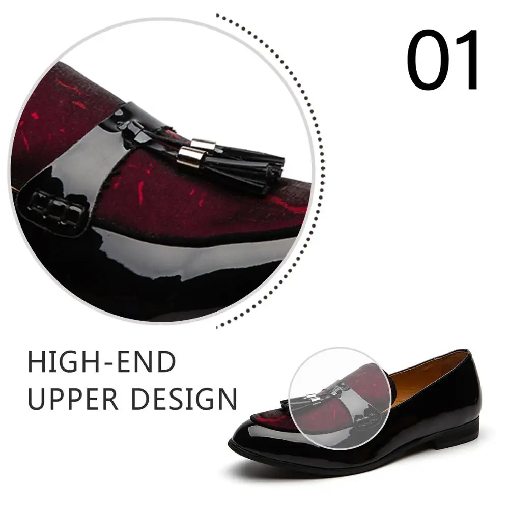 MeiJiaNa Brand Fashion Soft Artificial Leather Breathable Men's Shoes Slip-on Mocassins Men Loafers Red | Обувь