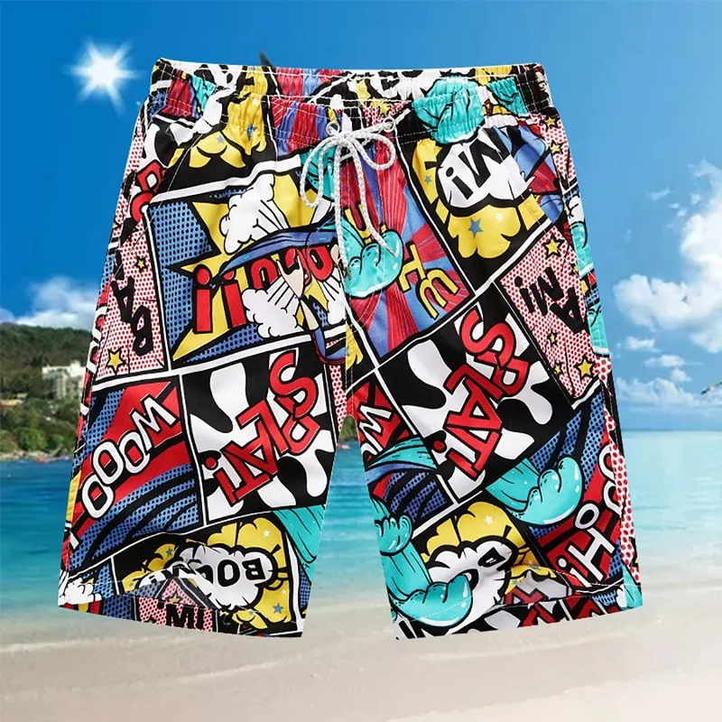 Шорты мужские пляжные для плавания бега серфинга летние короткие штаны