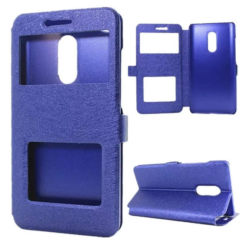 Global Phone Case For Xiaomi Redmi Note 4X Quick Answer View Window PU Leather Flip Cover 4 | Мобильные телефоны и