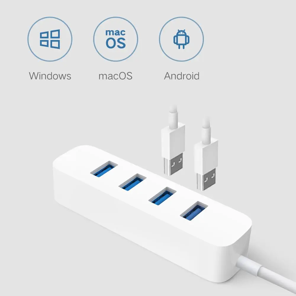 MI Mijia USB3.0 концентратор адаптер 4 универсальный порт 350 МБ/с./с макс USB 3 0 гигабитный