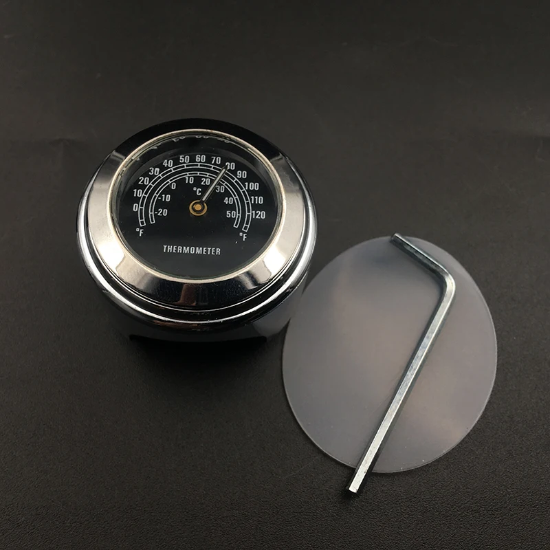 Часы наручные хромированные универсальные на руль мотоцикла 7/8 дюйма|Часы| |