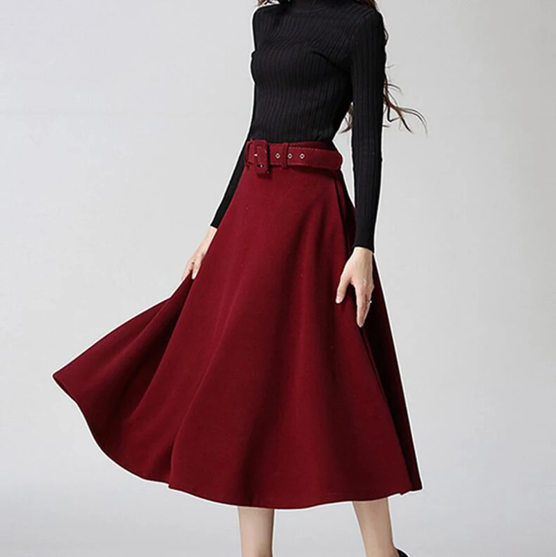 ZYFPGS Women Skirt knitting Wool Warm For Fashion 2019 New Arrivals Elegant Winter Top Harajuku style Loose 2XL |