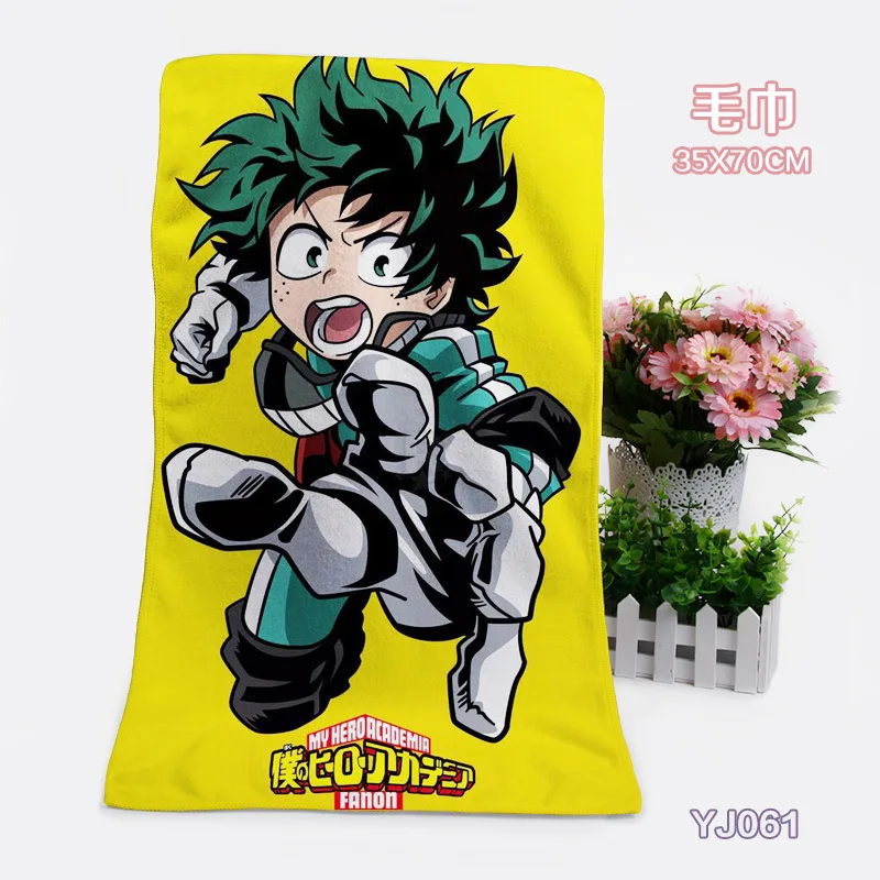 

70CM NEW Anime My Hero Academia pattern towel Model toys Bath Shower Room towel Gift For kids