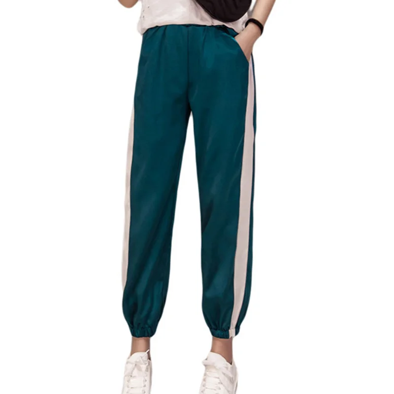 Женские брюки весна-лето 2020 модные женские повседневные свободные однотонные