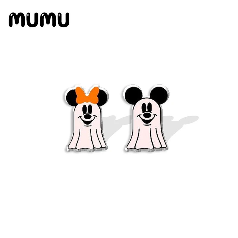 Новинка 2021 серьги-гвоздики Ночь перед Рождеством акриловые серьги в виде