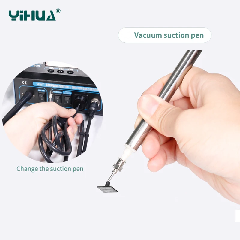 Паяльная станция YIHUA 992DA + с термофеном паяльная BGA стандартная 110 В или 220
