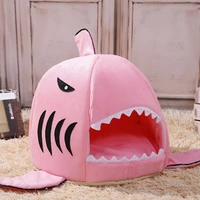 warm kennel kittens bed mats cat mat shark shape house two usages kennel cat beds pet products cats basket for cats dogs