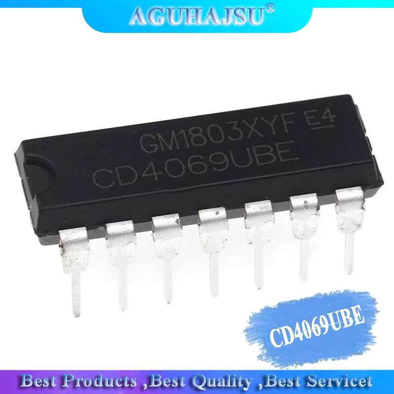 1 шт. CD4069UBE DIP CD4069BE DIP14 CD4069 4069 новые и оригинальные IC Gate/Инверторные логические