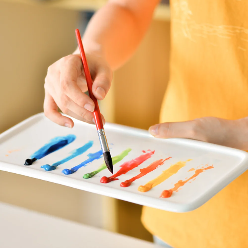 1 шт. квадратная керамическая Акварельная палитра резервуар для воды офисные