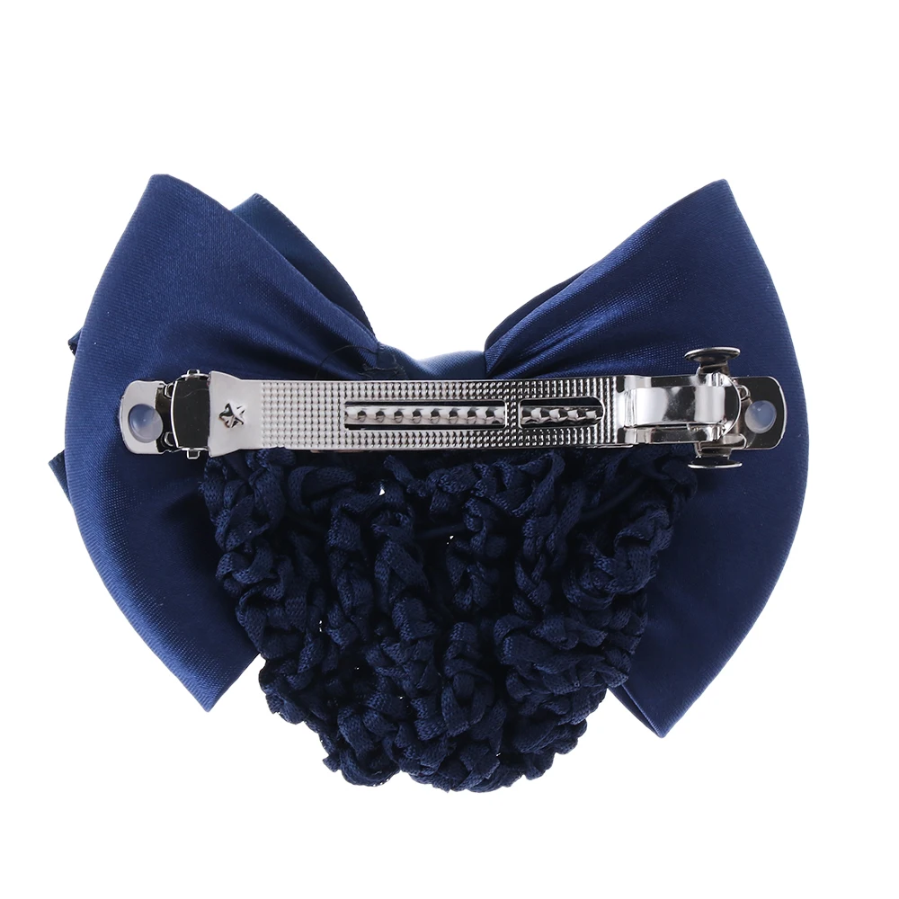 1 Pcs Satin Bow Barrette Official Lady Hair Clip Cover Net Bowknot Bun Snood Women Hairgrip Headband Hairnet Styling Tool | Красота и