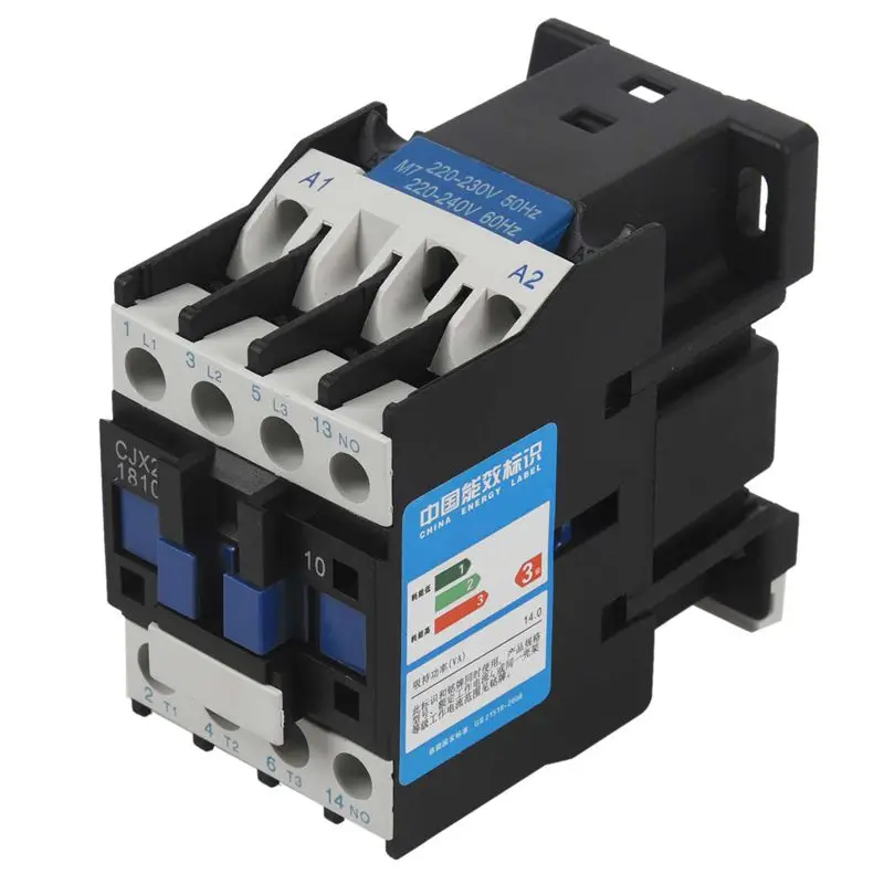 Контактор переменного тока реле стартера двигателя (LC1) CJX2 1810 3P + NO 220V Катушка 18A 4