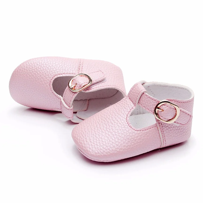 Детская обувь Обувь для малышей новорожденных Милая однотонная на мягкой