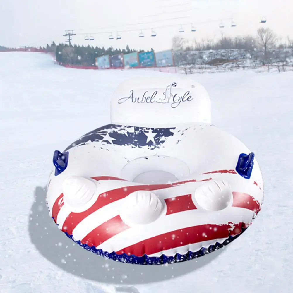 

New Snow For Winter Iatable Floated Skiing Ring With Handle Pvc Snow Sled Tire Tube Kid Ski Outdoor Sports Supplies