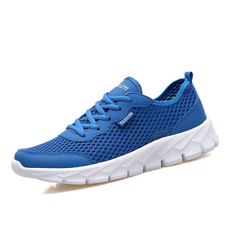 2020 Fashion Men Shoes Breathable Mesh Male Sneakers Lace-up Lightweight Hot Sale Comfortable Sports Size 35-47 | Обувь