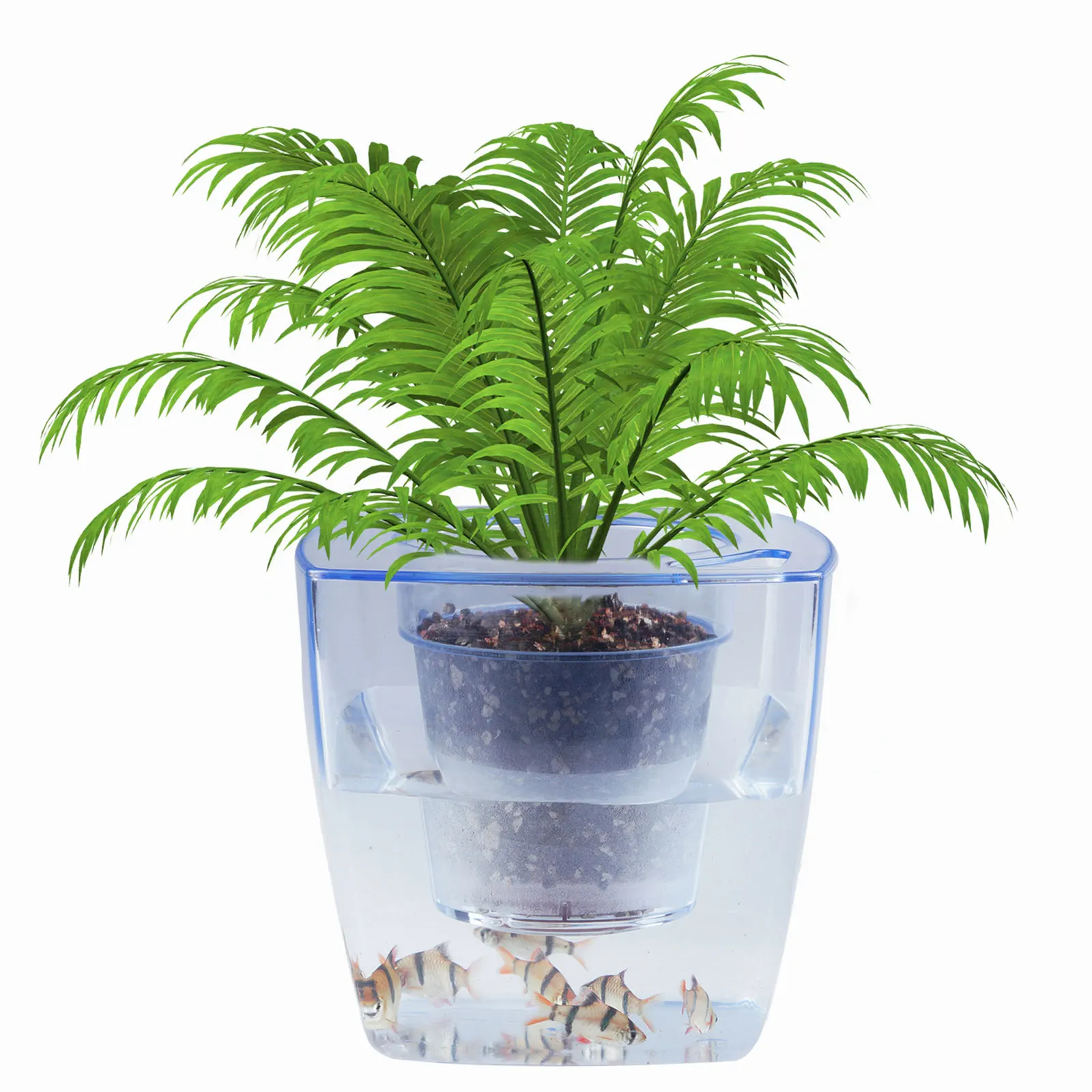 

Растительный горшок для аквариума, комнатный цветочный цветок, экологический цветочный горшок для аквариума, домашний декор, ABS, мини-семен...