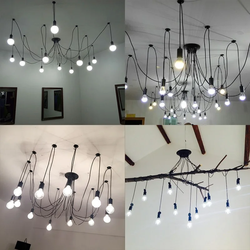 DIY подвесной светильник s Современные Ретро подвесные светильники лампа Эдисона