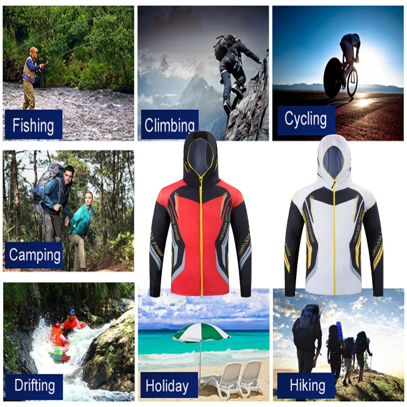 Ледяная шелковая ткань одежда для рыбалки Мужская быстросохнущая рыболовная