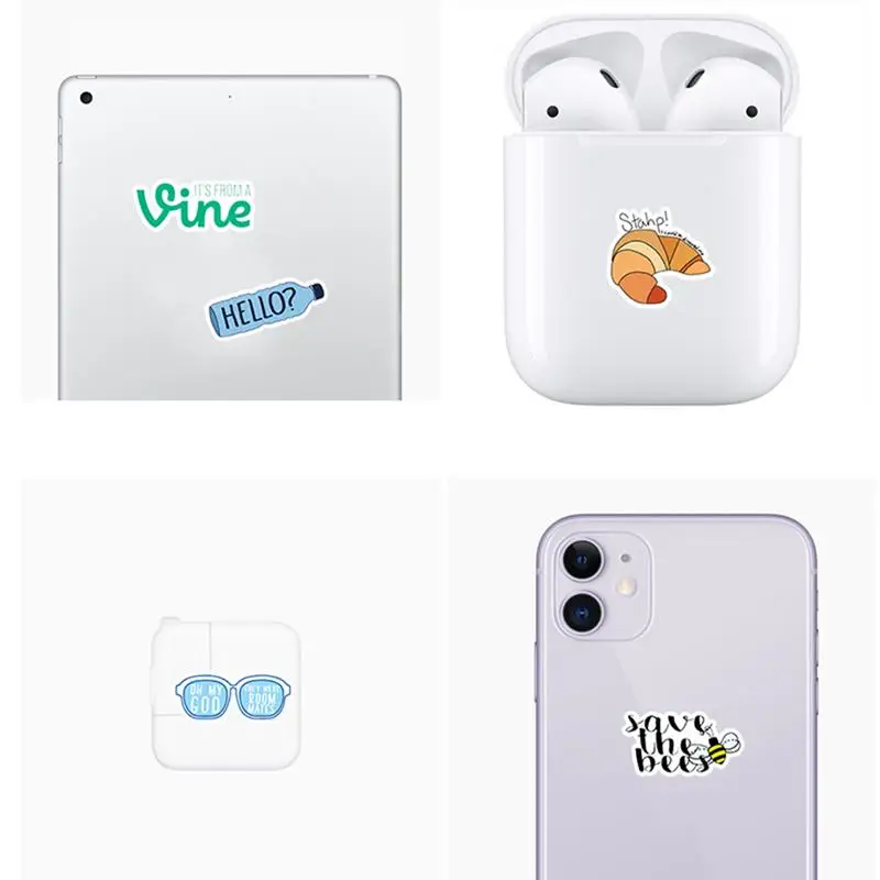 67 шт креативные наклейки для компьютера на холодильник гитара мультфильм сделай