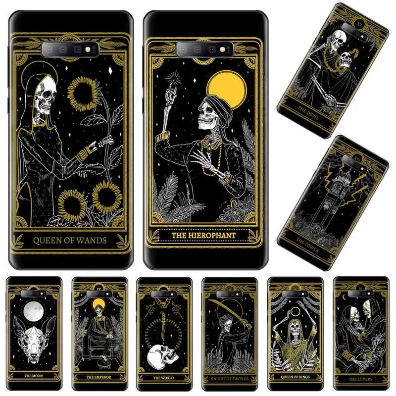 Роскошный чехол Tarot Grim Reaper Skeleton Frame для телефона Samsung S6 S7 edge S8 S9 S10 e plus A10 A50 A70 note8 J7 |