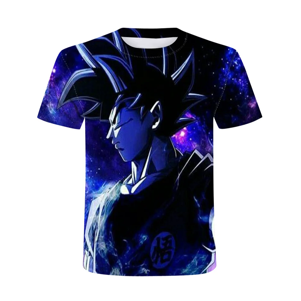 

Summer Men'S And Women'S Children'S Fashion Short-Sleeved 3D Printing Sports And Leisure Round Neck Anime Cartoon T-Shirt 4T-14T