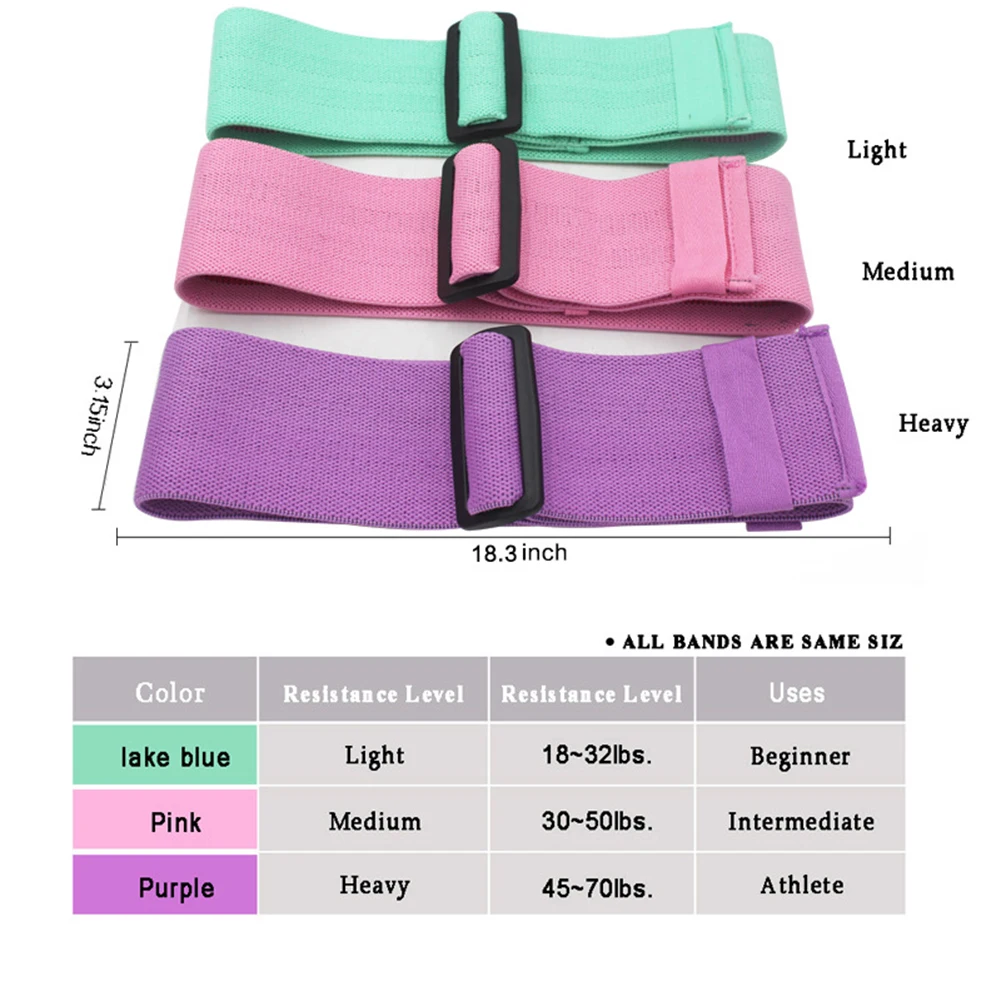 

Resistance Bands for Men Women Light, Medium, Heavy Exercise Bands Booty Thighs Resistance Loop for Home Fitness