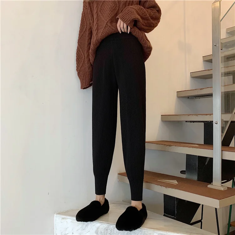 Повседневные Брюки Для Женщин осень 2021 корейские облегающие брюки с высокой