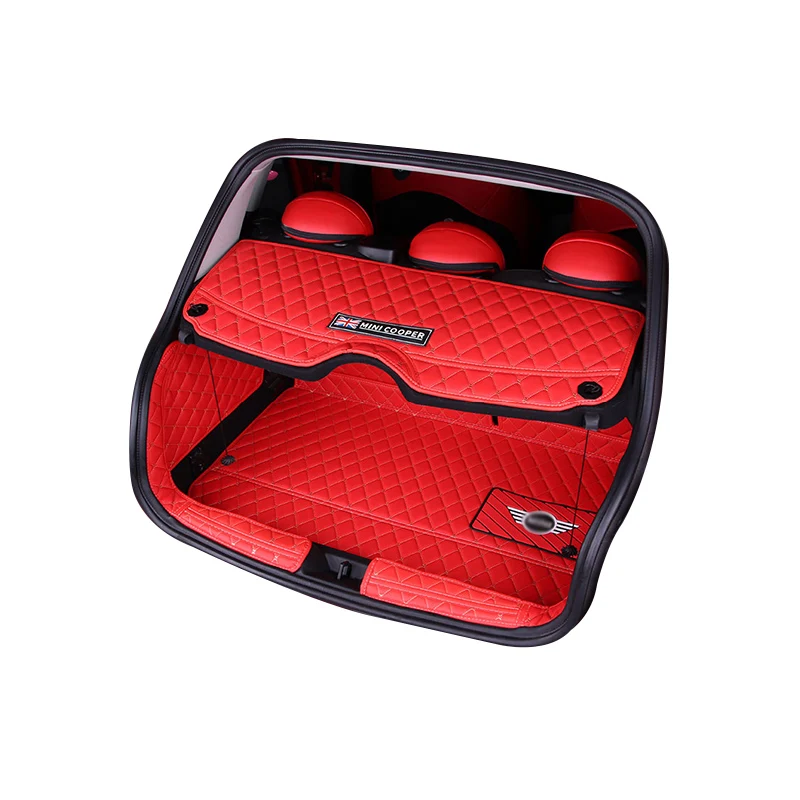 

Car Trunk Mats leather Carpets For MINI COOPER S F54 F55 F56 F57 F60 R60 CLUBMAN Car accessories interior decoration styling