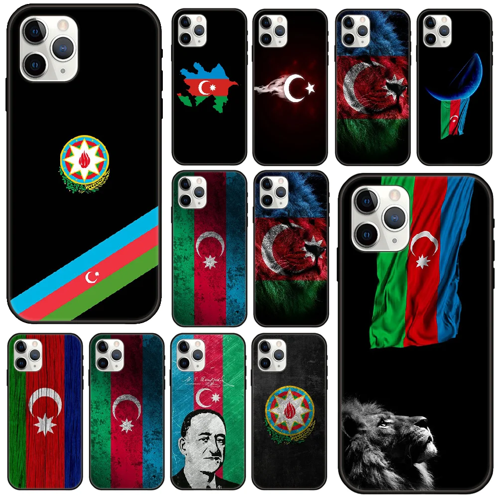 Phone Case For IPhone 12 Mini 11 Pro XR X MAX SE XS 5 6 6S 7 8 E Plus Black Cover Coque Fashion Prime Azerbaijan buta flag | Мобильные